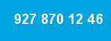 927 870 12 46 927 870 12 46
